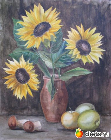 натюрморт - школа - акварель