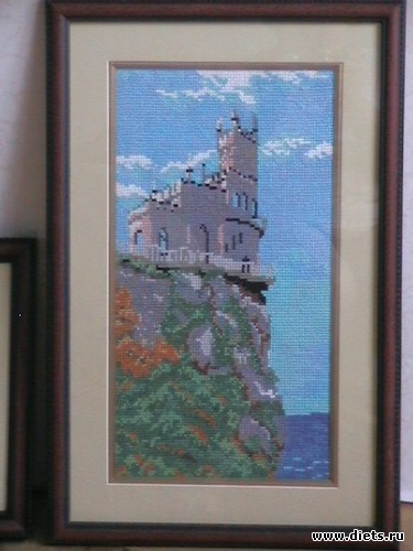 замок "Ласточкино гнездо", альбом: вышивка крестом - любимое хобби
