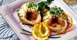 Треска с петрушкой и лимонным соком.