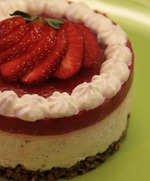 Ванильный Чизкейк-Лайт с клубникой!