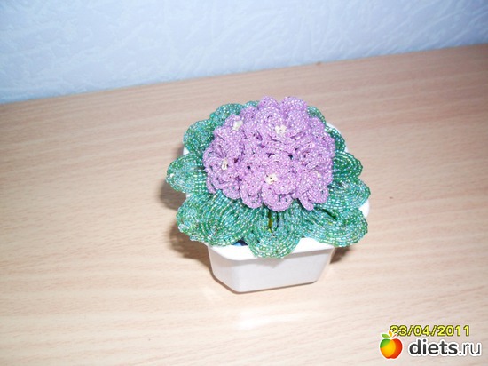 Фиалка, альбом: Бисероплетение