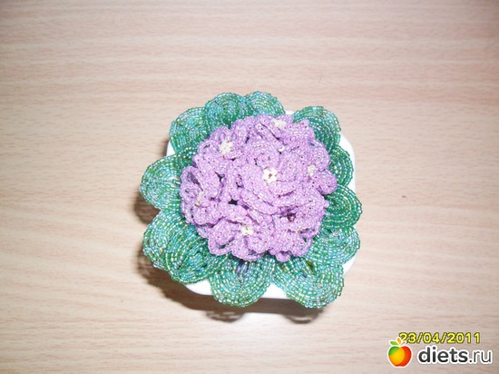 Фиалка, альбом: Бисероплетение