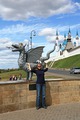 Я с дракончиком, охраняющим вдох в Казанское метро у станции "Кремль"