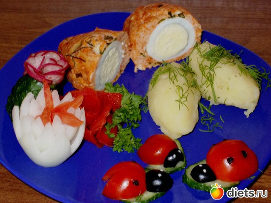 рулет порционный с пюре 310ккал., альбом: Мои блюда