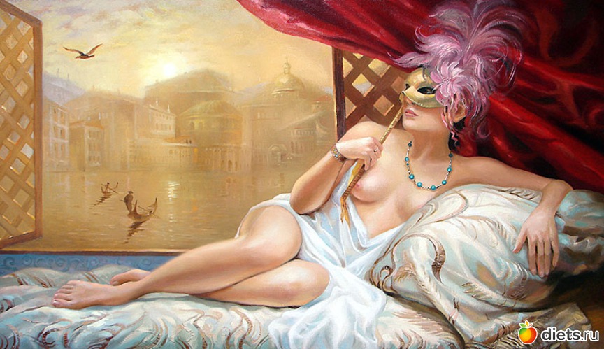 Обнаженная Венеция год: 2008 г. размер: 95х55 см. холст масло, альбом: Дмитрий Спирос. Венеция