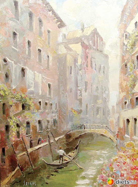 Полдень год: 2008 г. размер: 50х40 см. холст масло продано, альбом: Дмитрий Спирос. Венеция