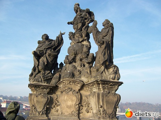 На Карловом мосту, св. Франциск и св. Доминик, альбом: Ноябрь в Праге