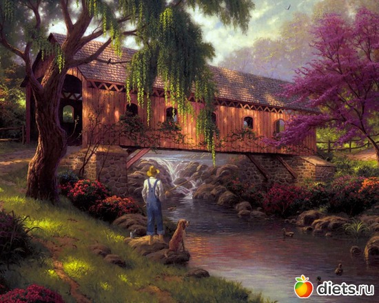 16 фото: Сказочные картины художника Томаса Кинкейда (Thomas Kinkade)