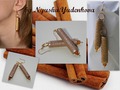 "Золотые" серьги из палочек корицы