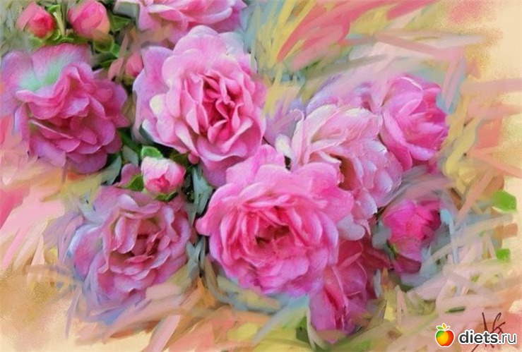 9 фото: Цветы из акварели Alberto Guillen