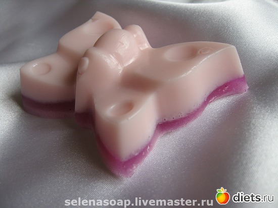 бабочка, формочка для песка, альбом: мыло из простых форм