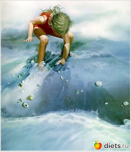 3 фото: Carolyn Blish - нежные акварели