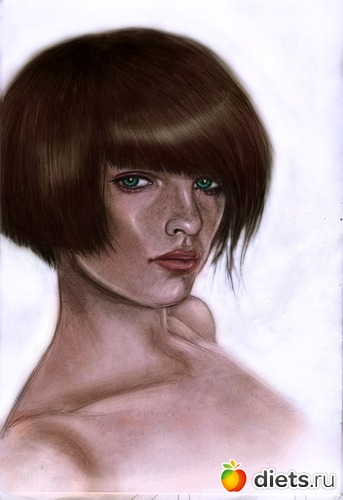 Знакомая девушка, альбом: Рисунки моей дочки