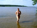 На Волге (в купальнике)