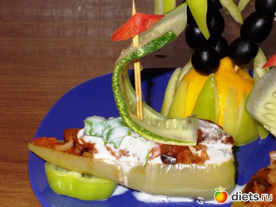 лодочки из перца, альбом: Мои блюда