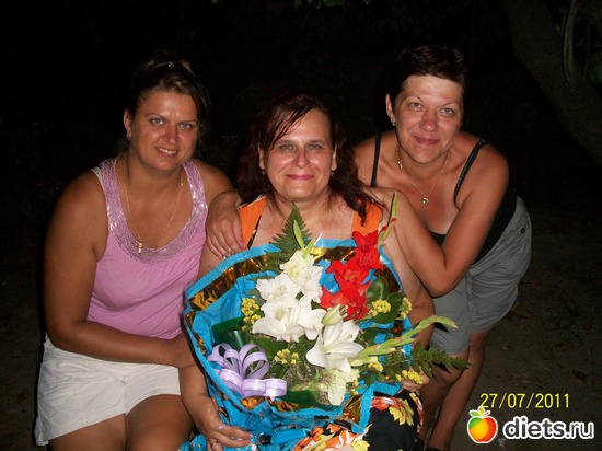 Я С ПОДРУЖКАМИ В СВОЙ ДЕНЬ РОЖДЕНИЯ!!!.....Жара днём была плюс 53...И вечером все были мокрые...., альбом: Я и мои дочери!