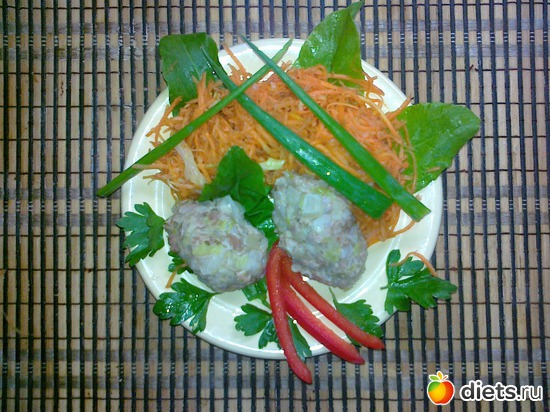 котлеты на пару с морковкой по корейски, альбом: Мои блюда