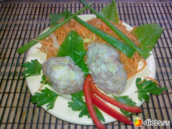 котлеты на пару с морковкой по корейски, альбом: Мои блюда