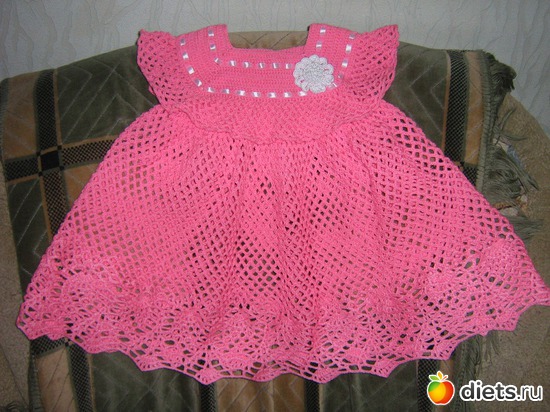 Платье для малышки на заказ крючком в разных вариантах, альбом: Мои работы