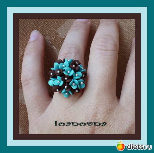 Бирюза с шоколадом 400 ру, альбом: Мои украшения из полимерной глины