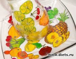 Эксклюзивные подарки, ручная роспись, набор "Фруктовый рай"