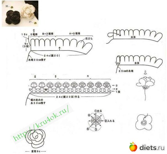 25 фото: цветы крючком