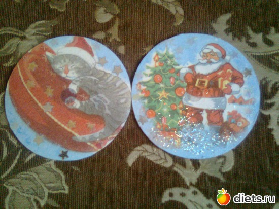 открытка к Новому году, альбом: Своими руками