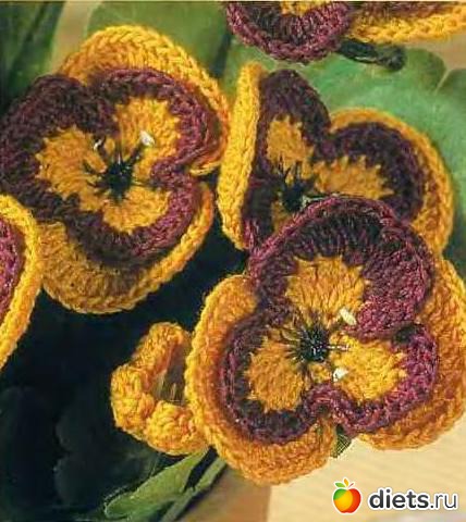 цветы крючком