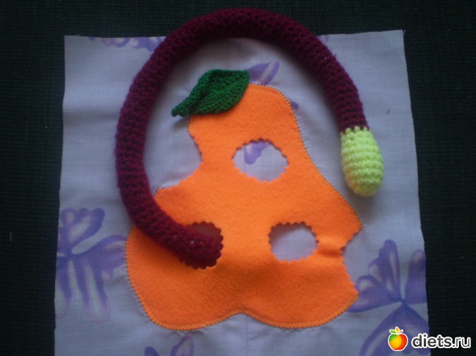 фрукт с червячком, альбом: Развивающие игрушки.Автор работ - Linka_zelko