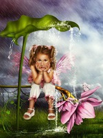 Кусочек детства, когда идет дождь.