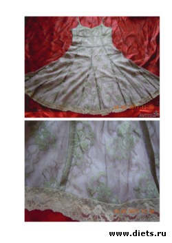 Платье кружевное лиловое