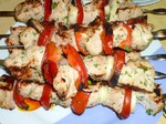 Шашлык из индюшатины.