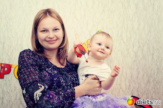 С дочкой подруги (не моя!!! ))) ), 30 апреля 2011, вес 72,5, альбом: Я в разном весе :)