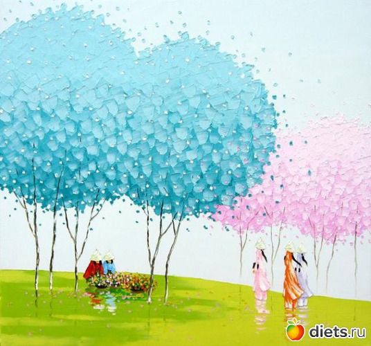 4 фото: Мастихиновая живопись Phan Thu Trang