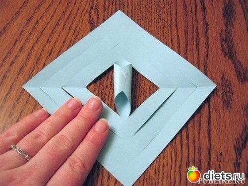 Большая объемная снежинка