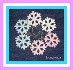 Серьги-снежинки