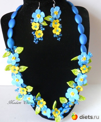 Набор " Букет васильков", альбом: Украшения на продажу.