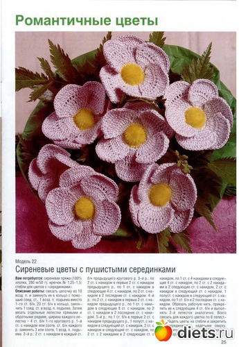 25 фото: Цветы крючком-ЖУРНАЛ