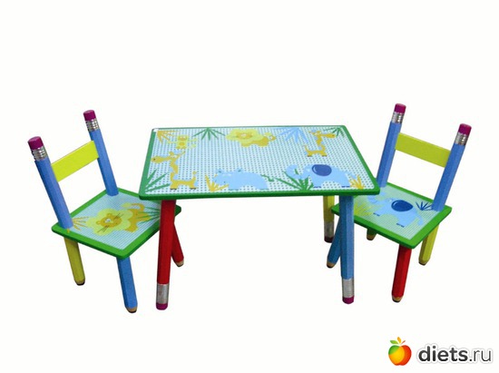 Столик и стулья, альбом: Детские штучки