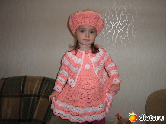 Комплект связанный крючком на заказ, альбом: Вязалочки от Иришки