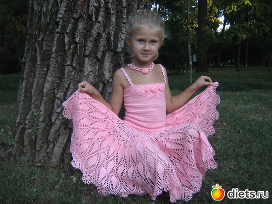 Топ и юбка для дочери крючком, альбом: Вязалочки от Иришки