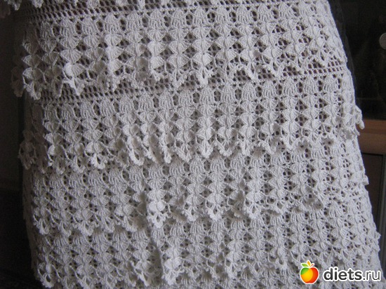 Вечернее платье воланами (на заказ), альбом: Вязалочки от Иришки