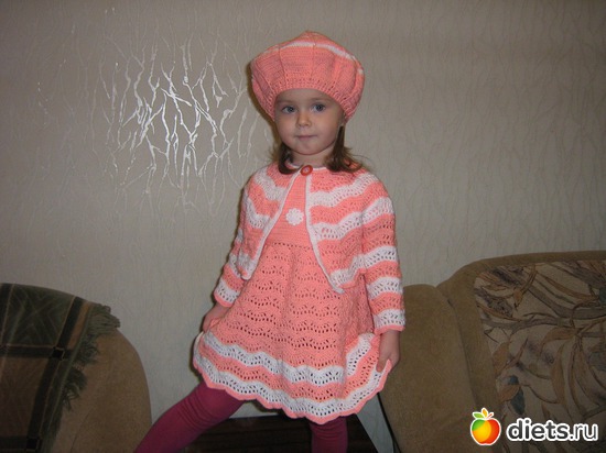 Комплект связанный крючком на заказ, альбом: Вязалочки от Иришки