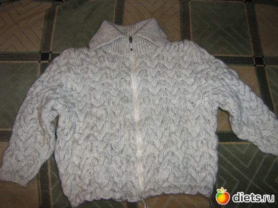 Теплая кофта для дочери, альбом: Вязалочки от Иришки