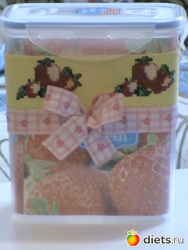 контейнер для ягод, альбом: вышивка крестом - любимое хобби