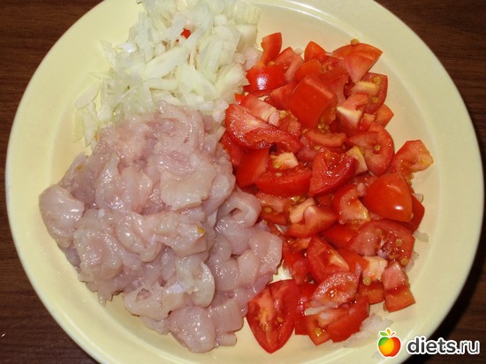 Очень простое блюдо : ) Картофель с курицей и яйцом, альбом: Мои блюда