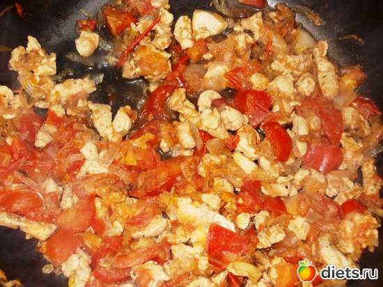 Очень простое блюдо : ) Картофель с курицей и яйцом, альбом: Мои блюда