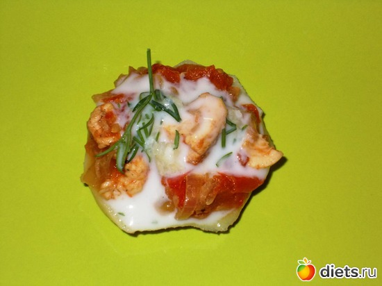 Очень простое блюдо : ) Картофель с курицей и яйцом, альбом: Мои блюда