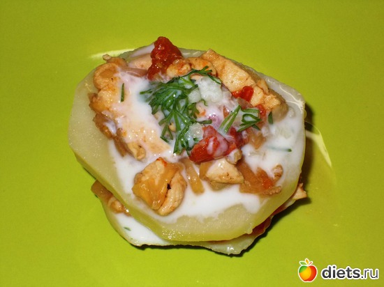 Очень простое блюдо : ) Картофель с курицей и яйцом, альбом: Мои блюда