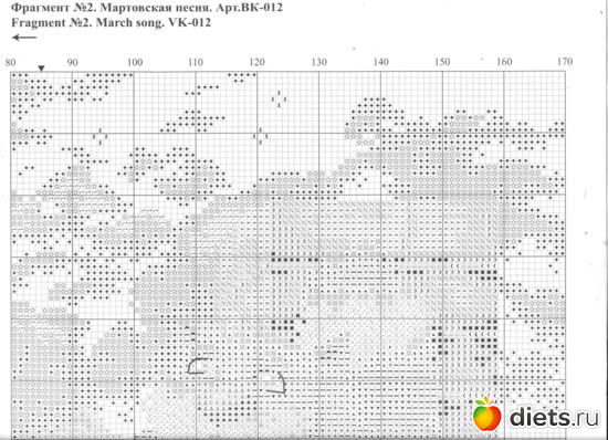 схема 2, альбом: Схемы вышивки крестиком. Коты